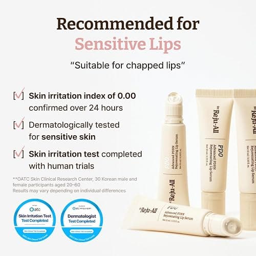 Dr.Reju-All Advanced PDRN Rejuvenating Lip Serum 0.3 Fl Oz | Hydrating Lip Balm, Lipozip PDRN for Glowy, Dewy Lips, Gentle Exfoliating Lip Moisturizer, With Hibiscus & Lactic Acid thumbnail 6
