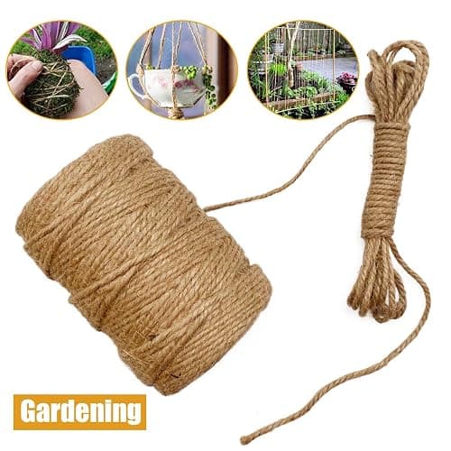 Leecogo 3mm Jute Twine 328 Feet Heavy Duty and Durable Brown Twine for Crafting, Gardening, and DIY Projects thumbnail 6