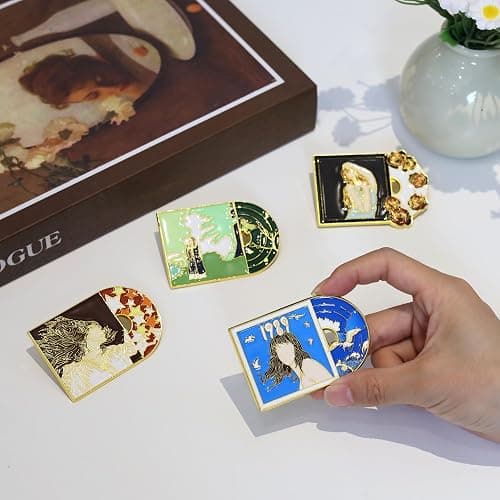 Taylor Enamel Pins for Backpacks Bags Jacket Coat Hat Taylor Gifts for Women Taylor Merch, Novelty Metal Lapel Pin Brooch Pins, 4 Pcs Cute Enamel Pins Bulk for Adults thumbnail 3