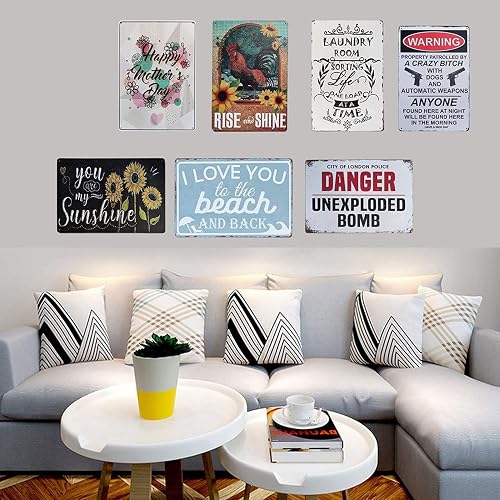 Noete Horror Jason Cat Meow Metal Poster Wall Decor For Him Country Home Decor Vintage Tin Sign 8x12 Inch Red 8 x 12 Inch thumbnail 6
