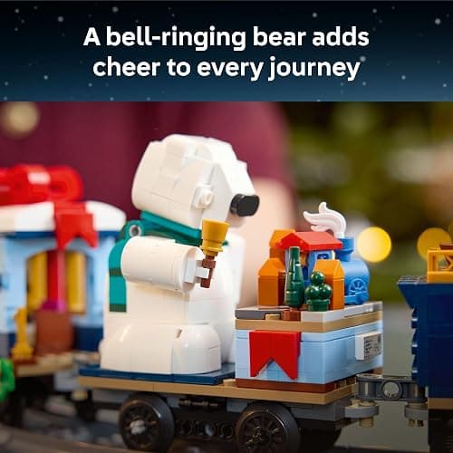 LEGO Icons Holiday Express Train Building Set for Adults, Ages 18+ - Seasonal Home Decor for Bedroom or Book Shelf - Christmas Train W/Track & 4 Minifigures - Gift Idea for Holidays - 10361 thumbnail 6