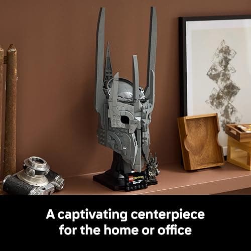 LEGO Icons The Lord of The Rings: Sauron's Helmet - Building Set for Adults, Ages 18+ - Bedroom, Home Office, Book Shelf Decor - W/Sauron Minifigure - Gift for Birthdays - 11373 thumbnail 6
