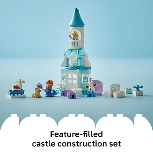 LEGO DUPLO Disney Anna and Elsa’s Frozen Castle Party - Toddler Toy for Girls and Boys 2+ - Building Blocks for Pretend Play and Sensory Development - Preschool Learning Gift for Kids - 10455 thumbnail 4