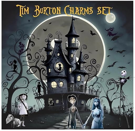 Halloween Treasures Charm Bracelet Bead Bulk Set Advent Calendar 2025 Jewelry DIY Ornament Making Kit Halloween Horror Favors Night Countdown Decorations Before Christmas Unique Gifts Box Decor (B-1PC) thumbnail 4