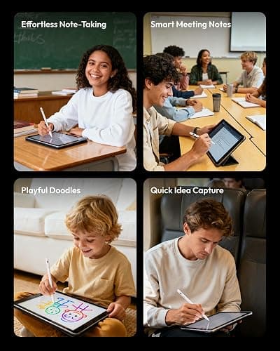 Metapen Pencil Air8 for Apple iPad 2018-2025, 10 Min Faster Charge, Palm Rejection Stylus Pen for iPad a16/11/10/9/8/7/6th Gen, Pro 12.9/11/13-inch M4, Air 3/4/5/M2/M3, Mini 5/6th thumbnail 9