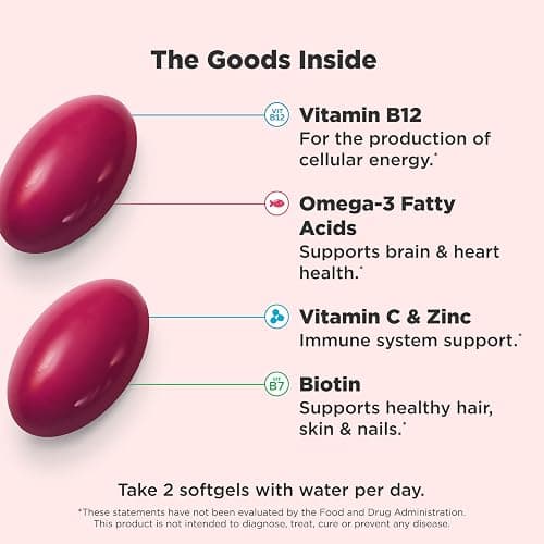 OLLY Ultra Women's Multi Softgels, Overall Health and Immune Support, Omega-3s, Iron, Vitamins A, D, C, E, B12, Daily Multivitamin, 30 Day Supply - 60 Count thumbnail 3