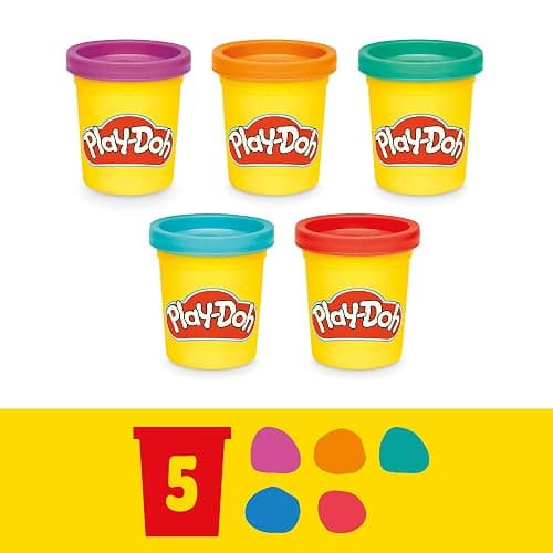 Play-Doh Fun Tub Set, 19 Accessories & Reusable Storage Container, Preschool Toys, Kids Arts & Crafts, Back to School Gifts, Ages 3+ (Amazon Exclusive) thumbnail 7