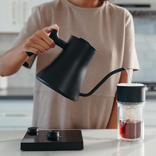Fellow Stagg EKG Pro Electric Gooseneck Kettle - Pour-Over Coffee, Tea, Quick Heating, Precise Temperature Control, Scheduling, Built-in Brew Timer - Matte Black, 0.9 L, UK thumbnail 2