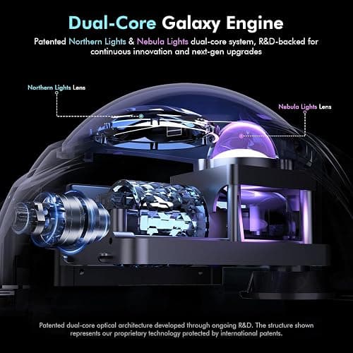 Rossetta Galaxy Projector, Star Projector for Bedroom with Bluetooth Speaker & White Noise, Remote, Timer, Night Light for Kids Room Decor, Party, Birthday & Christmas Gifts for Adults Teen Girls Boys thumbnail 2