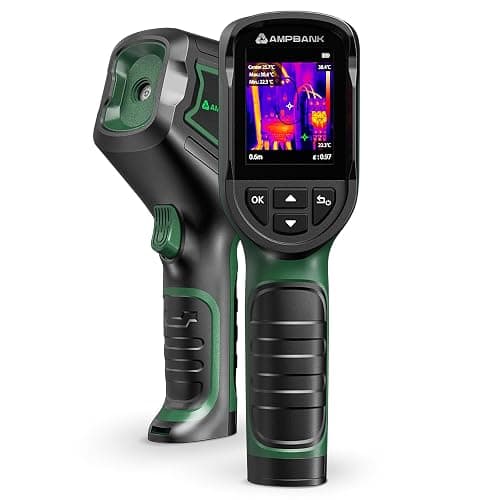 H128 Handheld Thermal Camera, 240 x 240 TISR Resolution, 24h Battery Life Thermal Imaging Camera, 25 Hz Infrared Camera with Temperature Alarm, -4℉~ 842℉ Temp Range, IP65 Protection Level - Image 1
