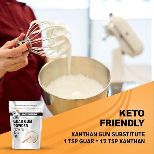 It's Just - Guar Gum, Gluten-Free, Non-GMO, Plant-Based Thickener & Binder, Thickens Cold Items, Keto Baking, Substitute Xanthan Gum, 8oz thumbnail 4