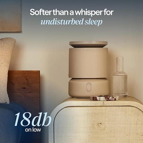 BLUEAIR Room Humidifier - DreamWell - 48Hr Top-Fill Mist-Free InvisibleMist Technology Aroma Stone for Essential Oils and Soothing Mood Lighting - Quiet Operation for Bedroom and Home Use, Beige thumbnail 6