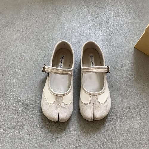 Tabi Shoes Women Mary Janes Ballet Flat - Low Top Split Toe Orthopedic Cute Casual Comfortable Walking Lightweight Female Solid All-Match for Daily Wear Beach Travel Athleisure Standing All Day thumbnail 4