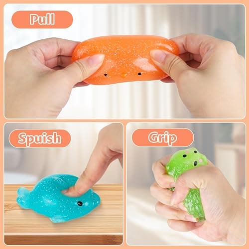 8 Pcs Taba Squishy Toy Set, Squishy Pack Soft Rising Stress Relief Sensory Toys for Kids and Adults Anxiety Relief, Gifts for Kids, Party Favors thumbnail 4