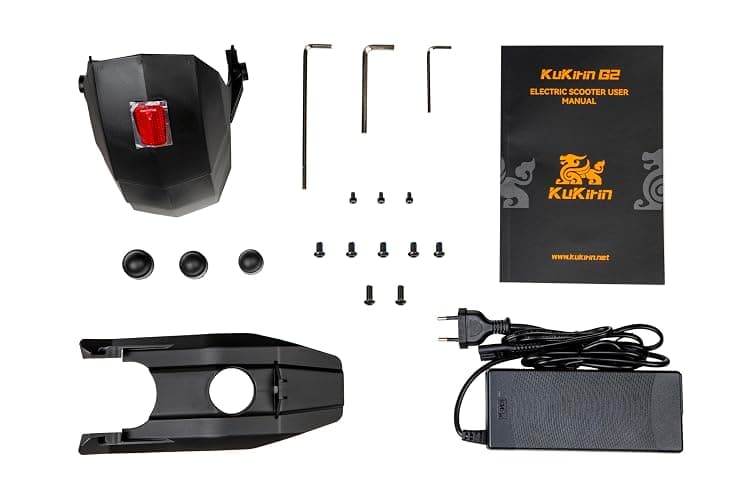 KuKirin G2 Electric Scooter for Adults, Long Range Foldable E Scooter, 55km Range, 10-Inch Off-Road Tyres, Dual Suspension, Dual Brakes, Touch Display, IPX4 Water Resistant, EN17128 thumbnail 7