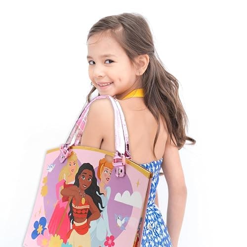 Disney Princess Activity Tote – Ultimate Princess Adventure Bag with Coloring Books, Stickers, Crayons & Games – Travel-Friendly Art Set for Girls Ages 3+ – Great Gift for Creative Play thumbnail 7