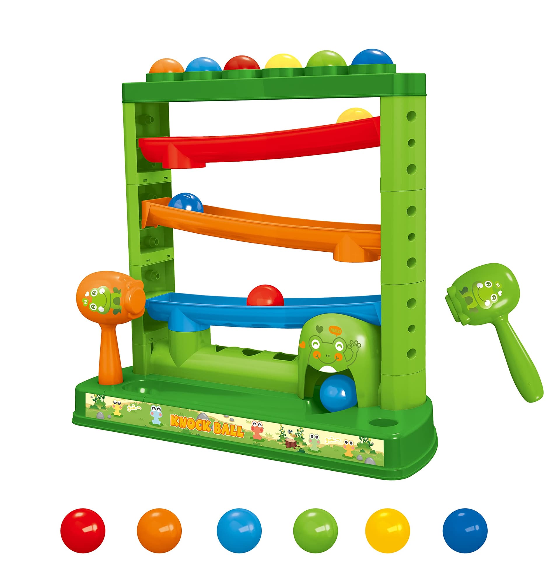 Toddlers Toys for 1 2 3 Years Old Kids, Pound A Ball Toys Included 2 Hammer & 12 Balls, Montessori Toys for 12-18 Months Baby, Interactive Game for Boys and Girls, Early Learning Educational Gift thumbnail 9