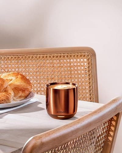 Ember Temperature Control Smart Cup, 6 oz, App-Controlled Heated Coffee Cup, Espresso Mug with 90 Min Battery Life, Copper thumbnail 8