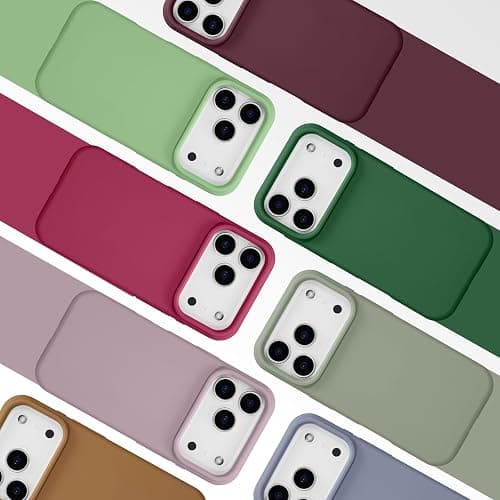 UCASONG Magnetic for iPhone 17 Pro Case 6.3", Premium Liquid Silicone Case,[Compatible with Magsafe][Soft Anti-Scratch Microfiber Lining],Slim Thin Shockproof Phone Cover-Red thumbnail 9