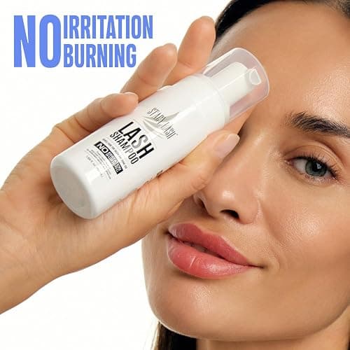 STACY LASH Eyelash Extension Shampoo + Brush / 1.69 fl.oz / 50ml / Eyelid Foaming Cleanser/Wash for Extensions & Natural Lashes/Safe Makeup Remover/Supplies for Professional & Home Use thumbnail 2