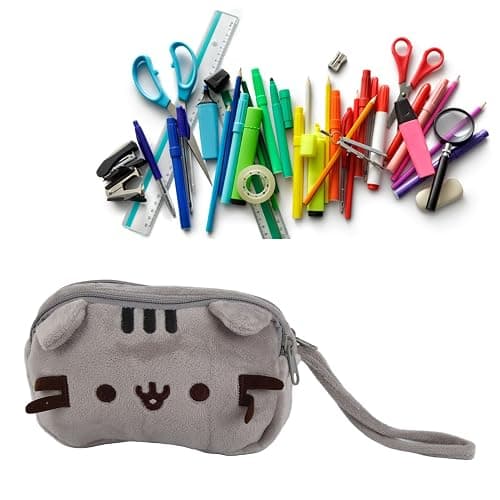 Kitten Motif Toiletry Bag, Cute, Stylish, Soft Canvas, Versatile, Cat Makeup Bag for Outings, Travel, Office thumbnail 2