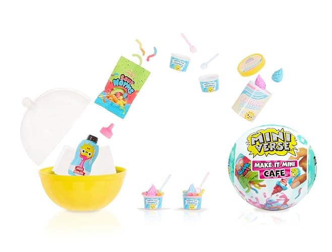 MGA's Miniverse Make It Mini Cafe Serie 5 - Inkl. 1 Kugel, 8 zum Sammeln, Mini-Sammlerstücke, Blindverpackung, Harz-Bastelspiel, Nachgebildete Lebensmittel, Sammler & Kinder ab 8 Jahren, Nicht ESSBAR - Image 1