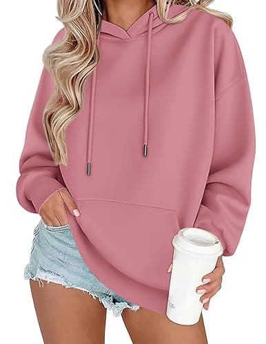 Zeagoo Womens Oversized Hoodies 2025 Fleece Sweatshirts Long Sleeve Pullover with Pocket Fall Winter Outfits Y2k Clothes - Image 1