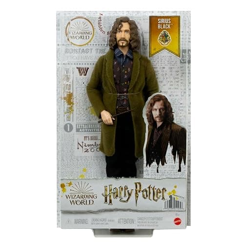 Mattel Harry Potter Collectible Sirius Black Doll (10-inch), Fully Posable, Wearing Signature Outfit with Wand, Gift for 6 Year Olds and Up, HCJ34 thumbnail 6