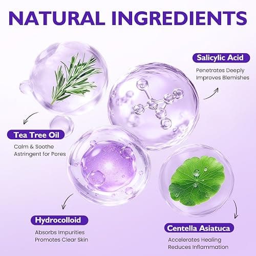 DATISEP Pimple Patches for Face, 560 Counts Star Acne Patches, 7 Colors Cute Spot Stickers for Zits, Hydrocolloid Breakouts with Salicylic Acid, Tea Tree Oil & Calendula Oil (8mm, 10mm, 12mm & 14mm) thumbnail 3
