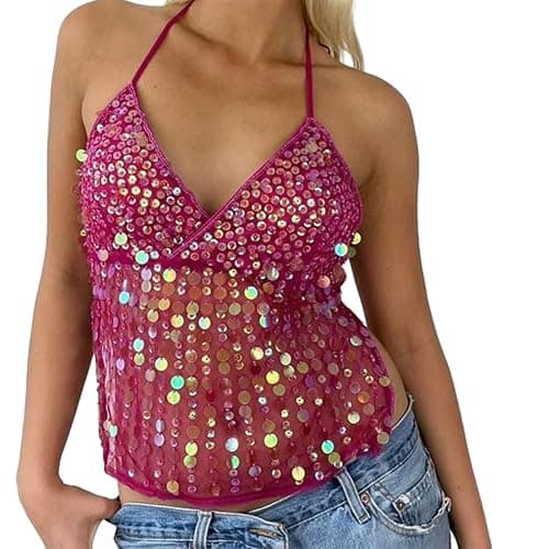 Y2K Cami Top Tank Top Crop Top - Image 1