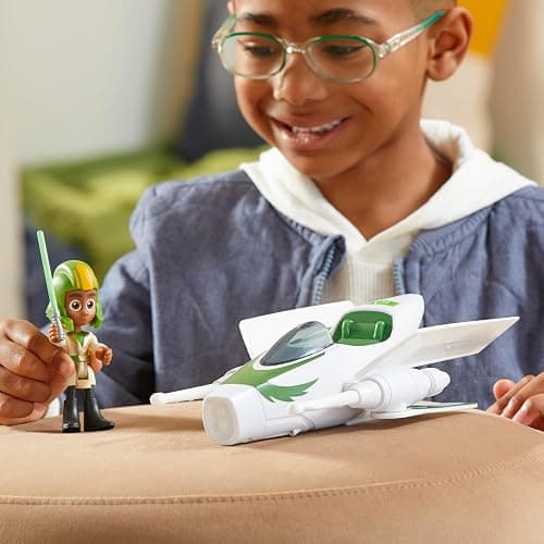 Star Wars: Young Jedi Adventures Jedi Pilot Kai Brightstar, 4-Inch Scale Action Figure Ship, Toys, Preschool Toys for 3 Year Old Boys & Girls thumbnail 8