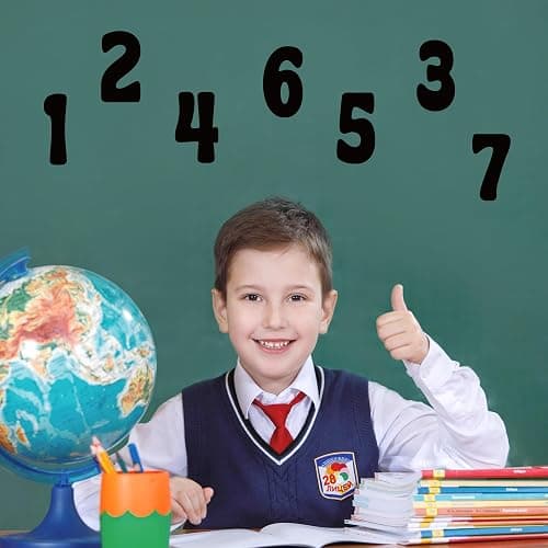 150 PCS Letter Stickers Large Bulletin Board Letters Alphabet Number Stickers Vinyl Waterproof Self-Adhesive Stick on Letters for Poster Board Mailbox Crafts Classroom Home Party Decor(Black, 3 Inch) thumbnail 6