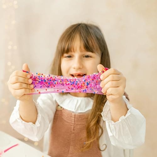 Princess Slime Kit for Girls - Water Based Colorful Premade Slime, Glow in the Dark, Glitter Powder, Ultimate Diy Pink Crystal Unicorn Kit for Girls, Ideal Gift Idea for Christmas & Holiday Ages 5-12+ thumbnail 8