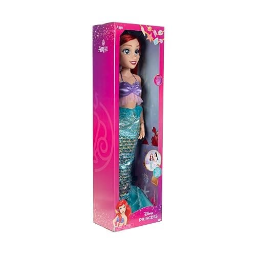 Disney Princess Ariel Doll Playdate 32” Tall & Poseable, My Size Articulated Doll in Mermaid Outfit, Comes with Dinglehopper to Comb Her Long Red Hair, and Seashell Hair Pins thumbnail 8