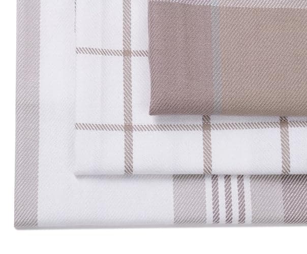Gözze - Set di Strofinacci, 3 Pezzi, 100% Cotone, Materiale Molto Spesso (260 g/m²), 100% Cotone, 50 x 70 cm - Fango thumbnail 8
