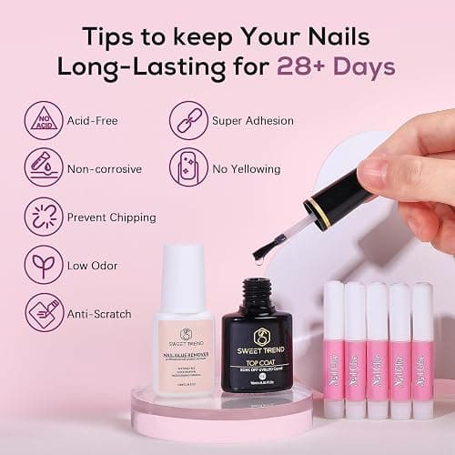 Acrylic Nail Kit for Beginners: Professional Acrylic Powder Set with Everything for Starter - U V Light Nail Drill and Liquid - Full Tools Decoration Tech Gifts for Home Salon Women thumbnail 8