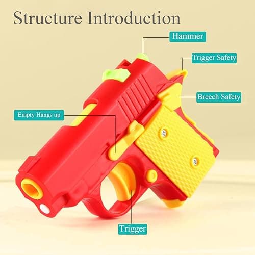 Fidget Gun Toys for Adults, 3D Printed Mini 1911 Small Pistol Toys,A Stress-Relieving Toy Suitable for Relieving ADHD and Anxiety, The Best Gift for Friends (Blue White) thumbnail 4