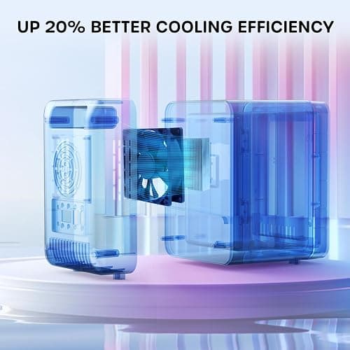 ECOWELL Skin care Fridge, Mini Fridge for Bedroom, 4L with LED Mirror for Makeup Cosmetic Beauty, portable Refrigerator for Office Dorm Car, Cooler & Warmer, AC & DC, White thumbnail 7