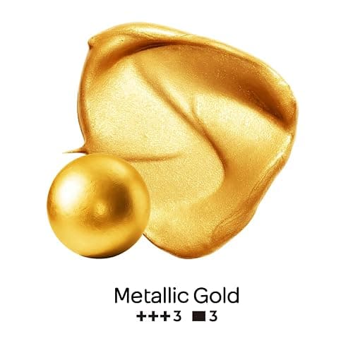 Nicpro Metallic Gold Acrylic Paint, 8.45oz/250ml Large Gold Leaf Paint | Non Toxic, Non Fading Craft Paints for Metal, Wood, Clay, Fabric, Canvas, Furniture, Handcrafts, Art Supplies thumbnail 3