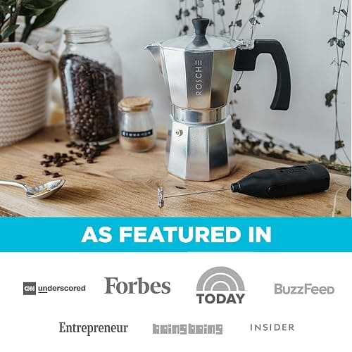 GROSCHE Milano Stovetop Espresso Maker Moka Pot 6 espresso Cup - 9.3 oz, Silver - Cuban Coffee Maker Stove top coffee maker Moka Italian espresso greca coffee maker brewer percolator - 6 espresso cups - Silver thumbnail 7