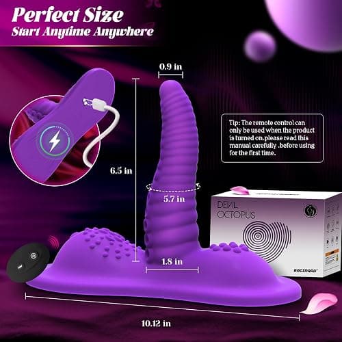 Vibrator 6.5" Insertable Monster Dildos Women Sex Toys - 10 Swing & Vibration Modes Adult Toys Sex Chair Sex Machine for Triple Stimulation, RAGINARD Remote Ride G Clit Anal Vibrators Big Thick Dildo thumbnail 7