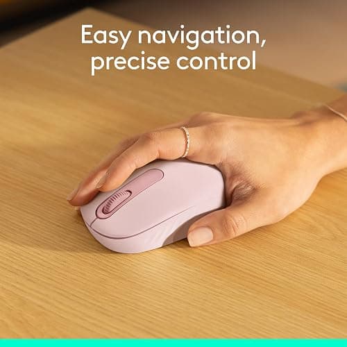Logitech M196 Bluetooth Wireless Mouse, Compact and Portable Mouse for Laptops, Tablets and More, 12-Month Battery, Smooth Tracking, Compatible with PC and Mac, Windows and macOS - Rose thumbnail 5