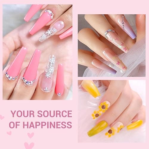 SAVILAND Acrylic Nail Kit – Nails Kit Acrylic Set with Nail Drill Brushes Gel Polish Clear Nails Tips Nail Art Tools Nail Stuff for Starters DIY Christmas Gift thumbnail 3