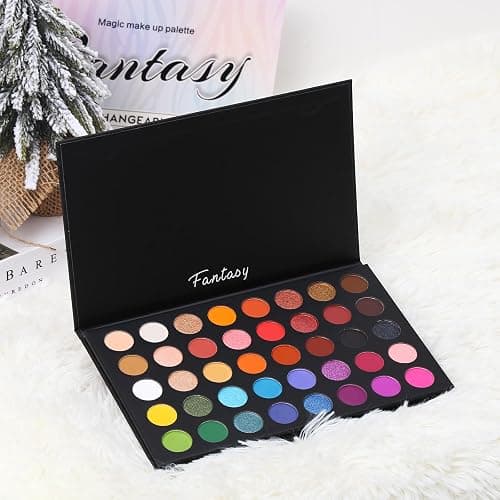 Highly Pigmented Eye Makeup Palette, Matte Shimmer Metallic Eyeshadow Pallet Long Lasting Blendable Natural Colors Make Up Eye Shadows Cosmetics Gift Kit thumbnail 8