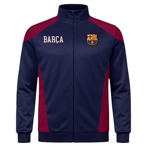 Icon Sports Officially Licensed FC Barcelona Soccer Track Jacket - Unisex Adult thumbnail 3