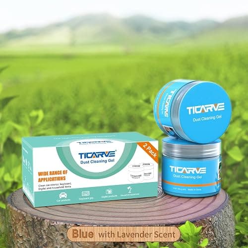 TICARVE 2pack Car Interior Cleaner Gel Car Accessories Cleaning Detail Kit | Car Essentials Cleaning Supplies Slime Car Putty For Cleaning Keyboard Office Laptop Dust Remover Reusable Gift For Men Women thumbnail 6