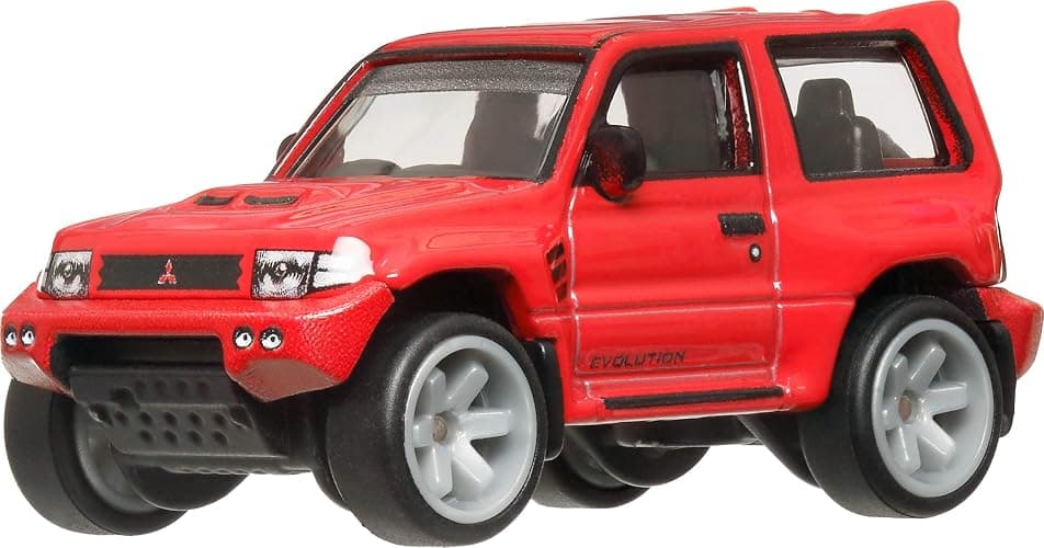 Hot Wheels Premium Car Culture Collectible Toy Car, 1:64 Scale Die-Cast Mitsubishi Pajero Evolution, Terra Trek Vehicle with Real Riders Tires ​​ thumbnail 2