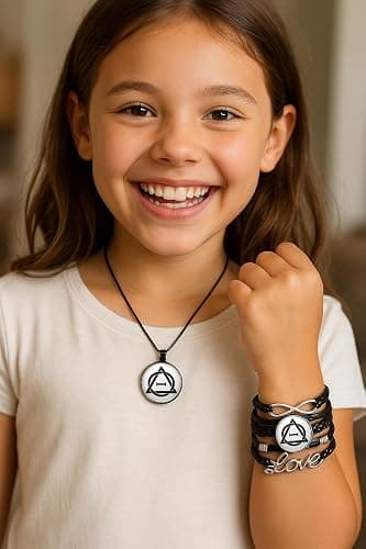 GNAYOAHLI Therian, Therian Stuff, Therian Necklace—Bracelets: Unique Animal Spirit Logo Pendant and Adjustable Handmade Leather Band, Gift for Therians and Animal Lovers thumbnail 6