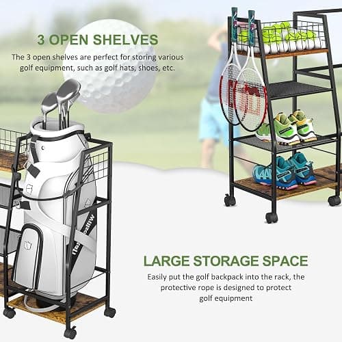 Golf Bag Garage Storage thumbnail 5
