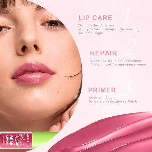 6pcs Lip Gloss Oil Set, Mini Hydrating Lip Glow Oil Lip Gloss, Lipgloss Lipoil Set for Women Girls Teens, Tinted Plumping Fat Lip Oil Lip Balm for Dry Lips Nourishing (SET A) thumbnail 4